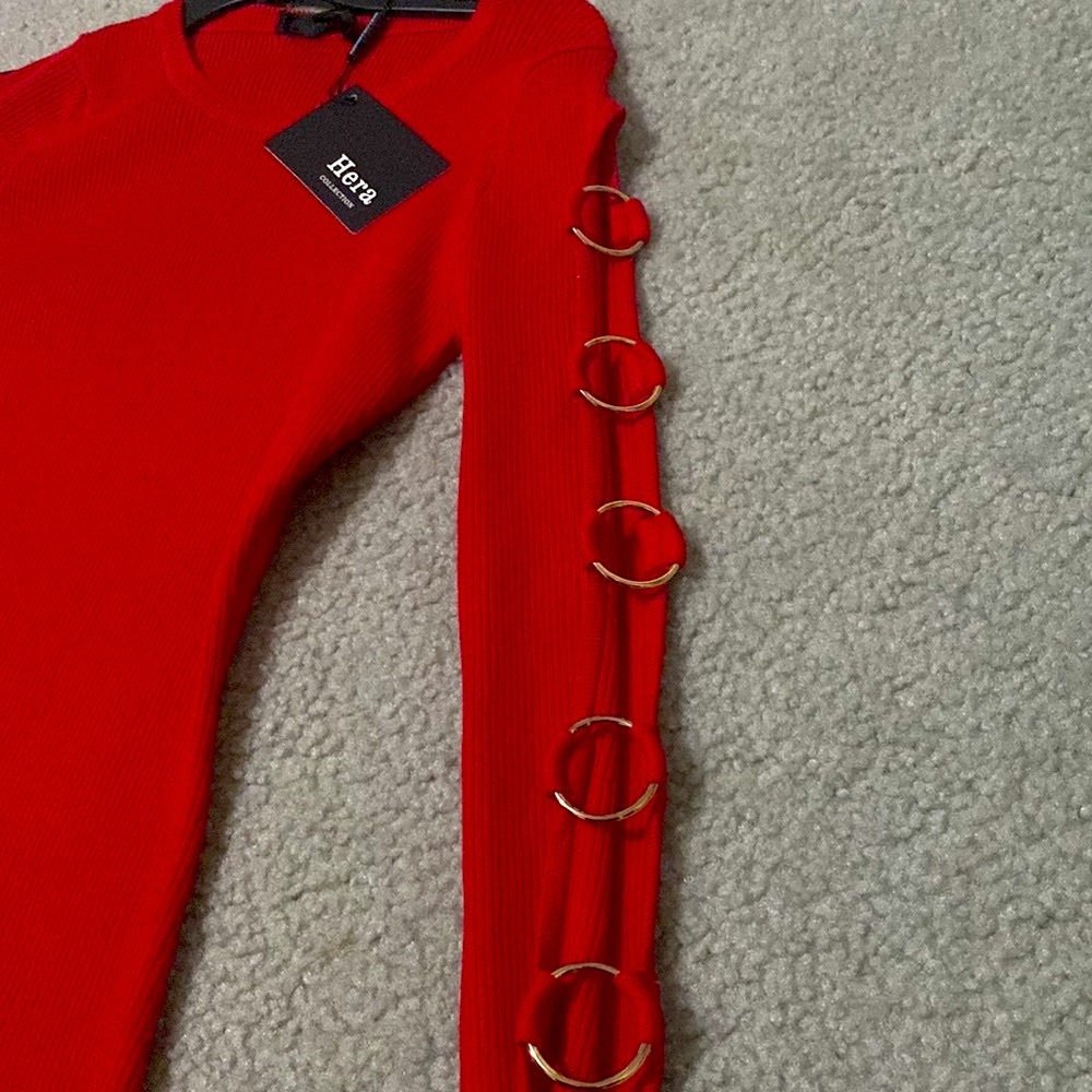 New-Scarlet Red dress/ long top! It’s-fitting! 👗